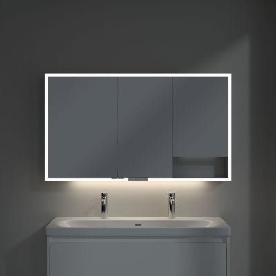 Villeroy & Boch My View+ szafka 130x16,8x75 cm z lustrem aluminium A4811300