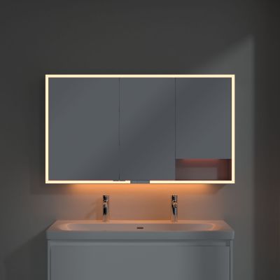 Villeroy & Boch My View+ szafka 130x16,8x75 cm z lustrem aluminium A4811300