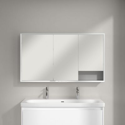 Villeroy & Boch My View+ szafka 130x16,8x75 cm z lustrem aluminium A4811300
