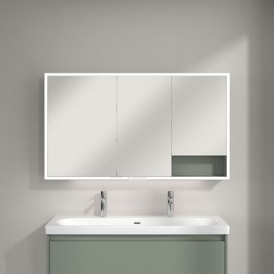 Villeroy & Boch My View+ szafka 130x16,8x75 cm z lustrem Soft Green A48113AF