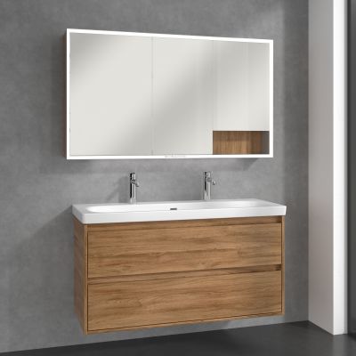 Villeroy & Boch My View+ szafka 130x16,8x75 cm z lustrem Oak Kansas A48113RH