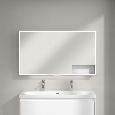 Villeroy & Boch My View+ szafka 130x16,8x75 cm z lustrem Brilliant White A48113VE