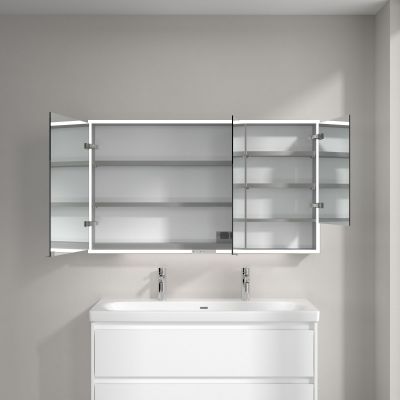 Villeroy & Boch My View+ szafka 130x16,8x75 cm z lustrem Pure White A48113VF