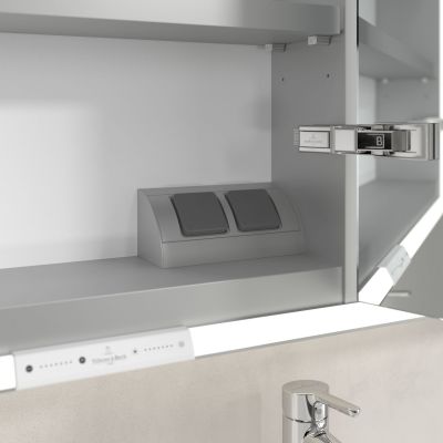 Villeroy & Boch My View+ szafka 130x16,8x75 cm z lustrem Pure White A48113VF