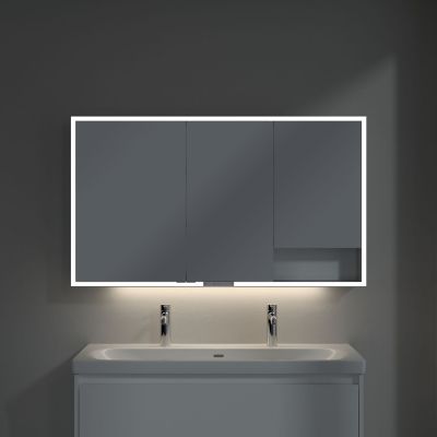 Villeroy & Boch My View+ szafka 130x16,8x75 cm z lustrem Pure White A48113VF