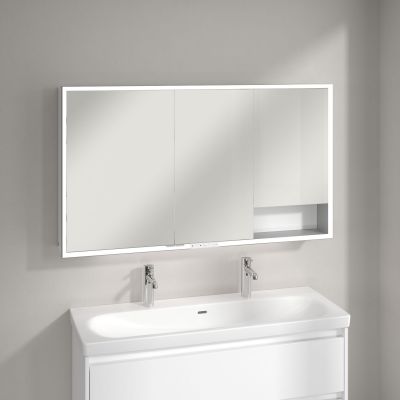 Villeroy & Boch My View+ szafka 130x16,8x75 cm z lustrem Pure White A48113VF
