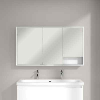 Villeroy & Boch My View+ szafka 130x16,8x75 cm z lustrem Pure White A48113VF