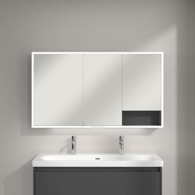 Villeroy & Boch My View+ szafka 130x16,8x75 cm z lustrem Graphite A48113VR