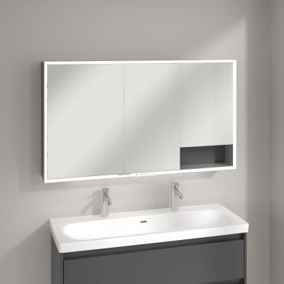 Villeroy & Boch My View+ szafka 130x16,8x75 cm z lustrem Graphite A48113VR