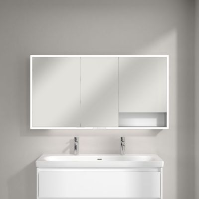 Villeroy & Boch My View+ szafka 75x16,8x140 cm z lustrem Brilliant White A48114VE