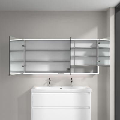 Villeroy & Boch My View+ szafka 160x16,8x75 cm z lustrem aluminium A4811600