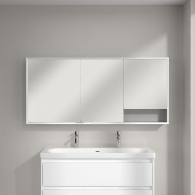 Villeroy & Boch My View+ szafka 160x16,8x75 cm z lustrem aluminium A4811600