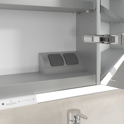 Villeroy & Boch My View+ szafka 160x16,8x75 cm z lustrem aluminium A4811600