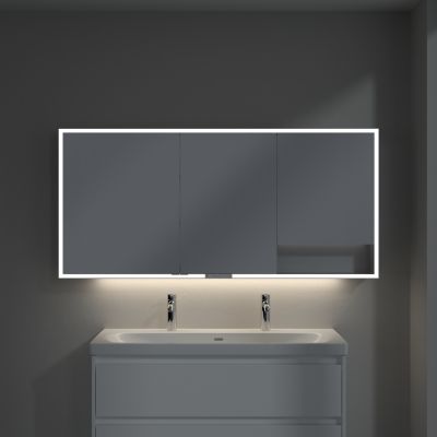 Villeroy & Boch My View+ szafka 160x16,8x75 cm z lustrem aluminium A4811600
