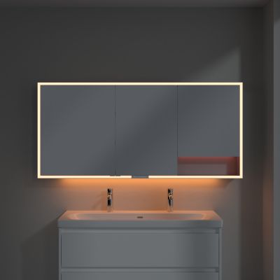 Villeroy & Boch My View+ szafka 160x16,8x75 cm z lustrem aluminium A4811600