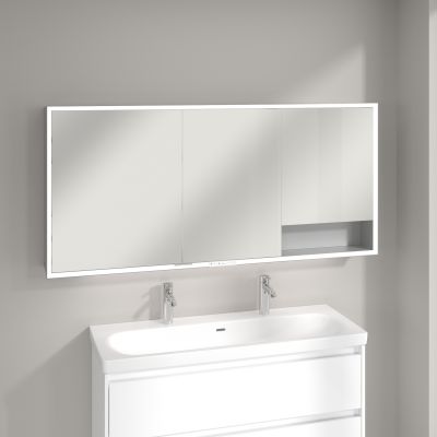Villeroy & Boch My View+ szafka 160x16,8x75 cm z lustrem aluminium A4811600