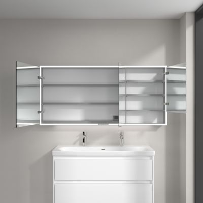 Villeroy & Boch My View+ szafka 160x16,8x75 cm z lustrem Brilliant White A48116VE