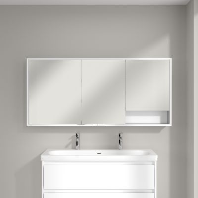 Villeroy & Boch My View+ szafka 160x16,8x75 cm z lustrem Brilliant White A48116VE