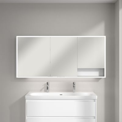 Villeroy & Boch My View+ szafka 160x16,8x75 cm z lustrem Brilliant White A48116VE