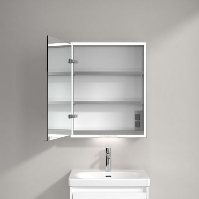 Villeroy & Boch My View+ szafka 75x16,8x60 cm z lustrem aluminium A4816L00