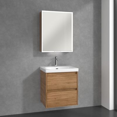 Villeroy & Boch My View+ szafka 60x16,8x75 cm z lustrem Oak Kansas A4816LRH