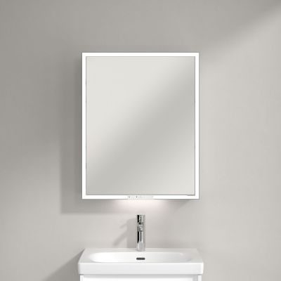Villeroy & Boch My View+ szafka 60x16,8x75 cm z lustrem Brilliant White A4816LVE