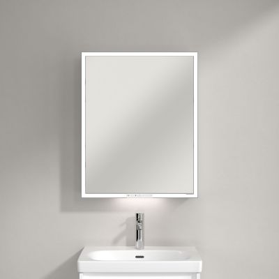 Villeroy & Boch My View+ szafka 60x16,8x75 cm z lustrem Pure White A4816LVF