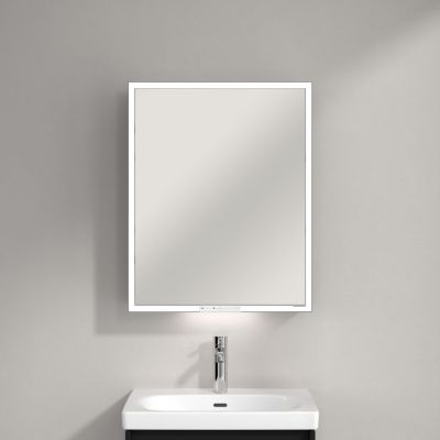 Villeroy & Boch My View+ szafka 75x16,8x60 cm z lustrem Volcano Black A4816LVL