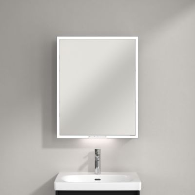 Villeroy & Boch My View+ szafka 60x16,8x75 cm z lustrem Volcano Black A4816LVL