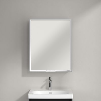 Villeroy & Boch My View+ szafka 60x16,8x75 cm z lustrem Volcano Black A4816LVL