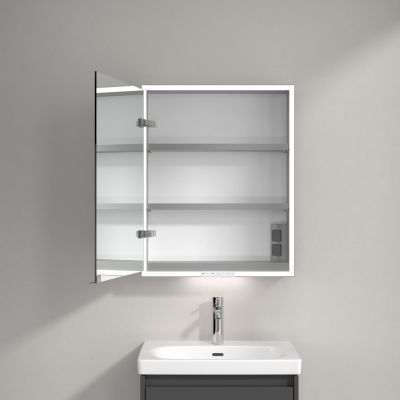 Villeroy & Boch My View+ szafka 75x16,8x60 cm z lustrem Graphite A4816LVR