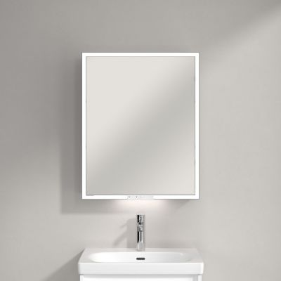 Villeroy & Boch My View+ szafka 75x16,8x60 cm z lustrem aluminium A4816R00