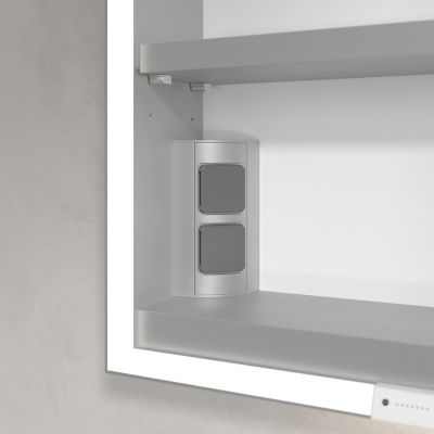 Villeroy & Boch My View+ szafka 60x16,8x75 cm z lustrem aluminium A4816R00