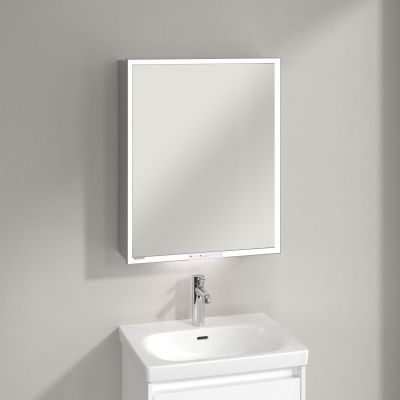 Villeroy & Boch My View+ szafka 60x16,8x75 cm z lustrem aluminium A4816R00