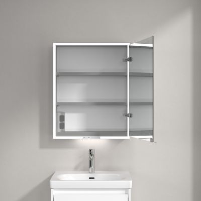 Villeroy & Boch My View+ szafka 75x16,8x60 cm z lustrem Brilliant White A4816RVE