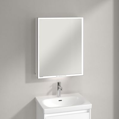 Villeroy & Boch My View+ szafka 60x16,8x75 cm z lustrem Brilliant White A4816RVE