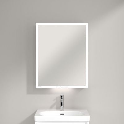 Villeroy & Boch My View+ szafka 75x16,8x60 cm z lustrem Pure White A4816RVF
