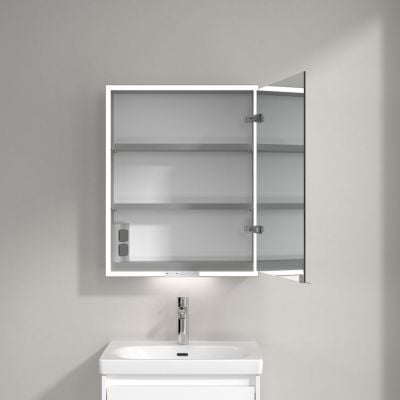 Villeroy & Boch My View+ szafka 75x16,8x60 cm z lustrem Pure White A4816RVF
