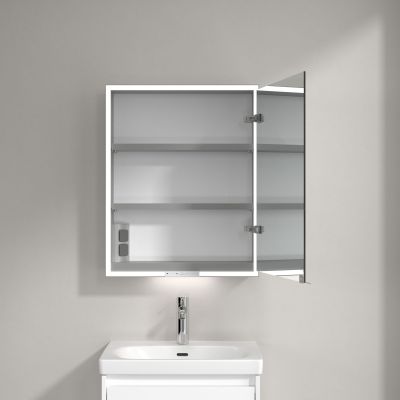 Villeroy & Boch My View+ szafka 60x16,8x75 cm z lustrem Pure White A4816RVF