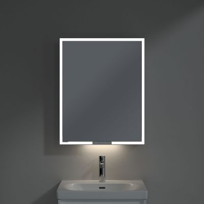 Villeroy & Boch My View+ szafka 60x16,8x75 cm z lustrem Pure White A4816RVF