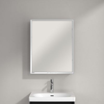 Villeroy & Boch My View+ szafka 75x16,8x60 cm z lustrem Volcano Black A4816RVL