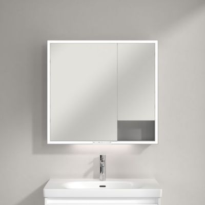 Villeroy & Boch My View+ szafka 75x16,8x80 cm z lustrem aluminium A4818000