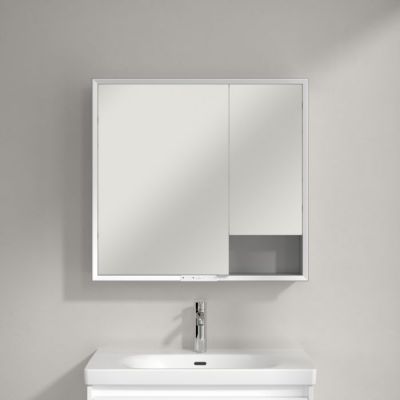 Villeroy & Boch My View+ szafka 75x16,8x80 cm z lustrem aluminium A4818000