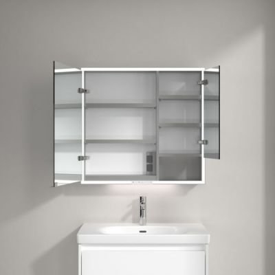 Villeroy & Boch My View+ szafka 75x16,8x80 cm z lustrem aluminium A4818000