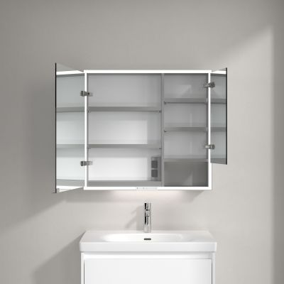 Villeroy & Boch My View+ szafka 80x16,8x75 cm z lustrem aluminium A4818000