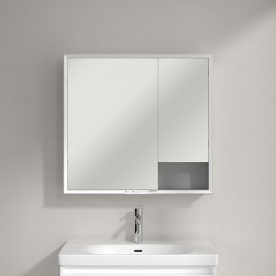 Villeroy & Boch My View+ szafka 80x16,8x75 cm z lustrem aluminium A4818000