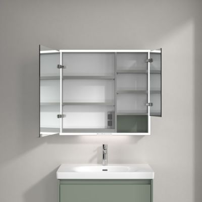 Villeroy & Boch My View+ szafka 75x16,8x80 cm z lustrem Soft Green A48180AF