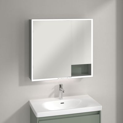 Villeroy & Boch My View+ szafka 80x16,8x75 cm z lustrem Soft Green A48180AF
