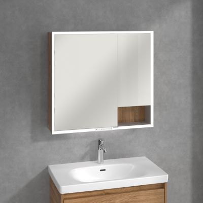 Villeroy & Boch My View+ szafka 80x16,8x75 cm z lustrem Oak Kansas A48180RH