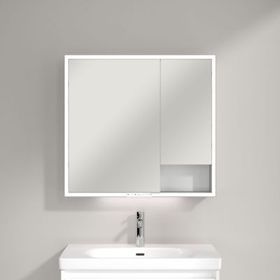 Villeroy & Boch My View+ szafka 80x16,8x75 cm z lustrem Brilliant White A48180VE